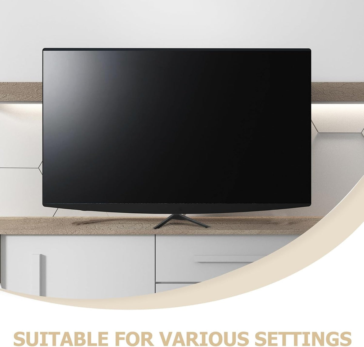 ABOOFAN 32-43 Inch Universal Tv Stand Base Pedestal Feet with Screws for LCD LED Tvs, Stable Tabletop Support Bracket