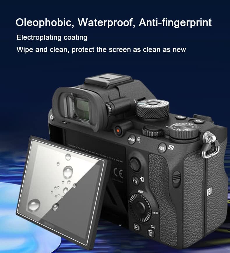ADQQUI A9III 9 9H (3 Pack) Tempered Glass Compatible for Sony Alpha III Mirrorless Camera, Anti-Scratch Hardness Screen