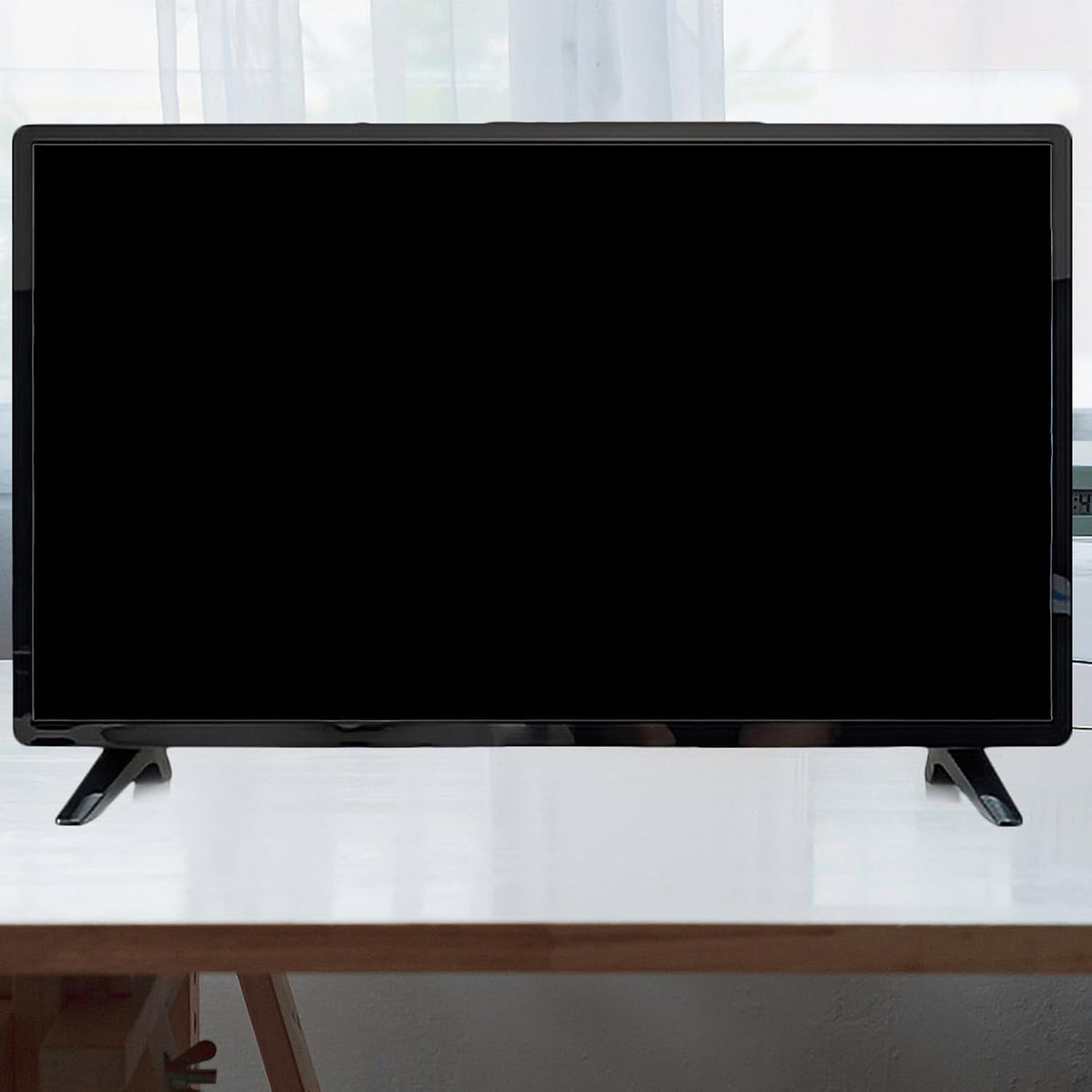 BESPORTBLE Tv Stand Base Replacement with Screws Stable Black Tv Holder Bracket for Desktop Use for Flat Screen
