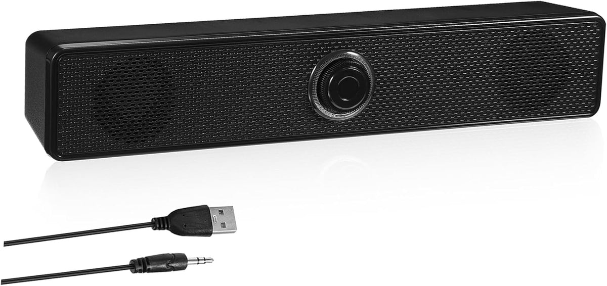 HOMSFOU 2.0 Setup Sound Bar Home Soundbar System Stereo Desktop Speaker for Tv Pc Mobile Devices Compact Sound Bar