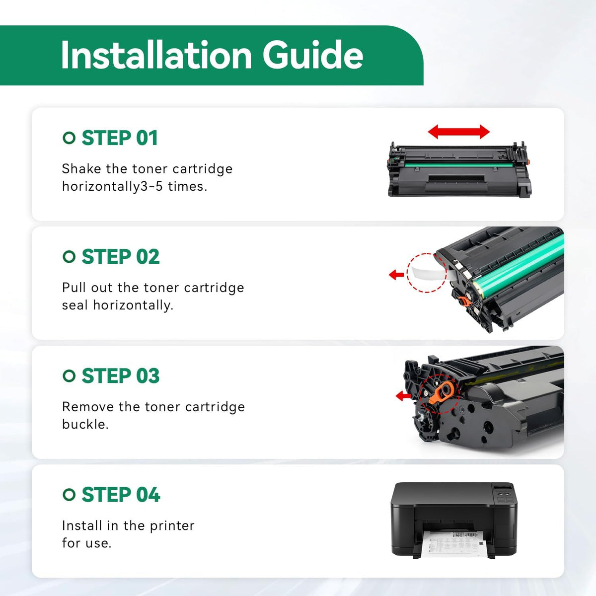 148A Toner Cartridge Black 2-Pack Compatible for HP 148A 148X W1480X W1480A for HP Laserjet Pro 4001dw 4001dn 4001n MFP 4101fdw 4101fdn 4101dw Printer