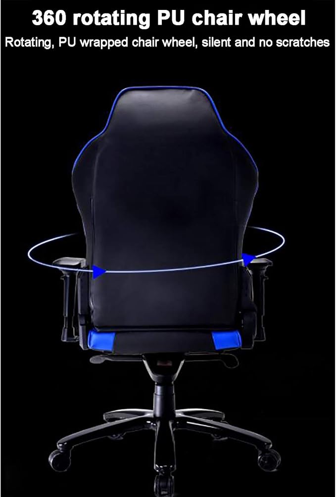 Office Chair Gaming Chair Computer Chair Andrgonomic High Back Gamer Chair with HeadrestRacing Game Chair PU Leather Gaming ChairHeight Adjustable Recliner Swivel Office Chair and-Sports C