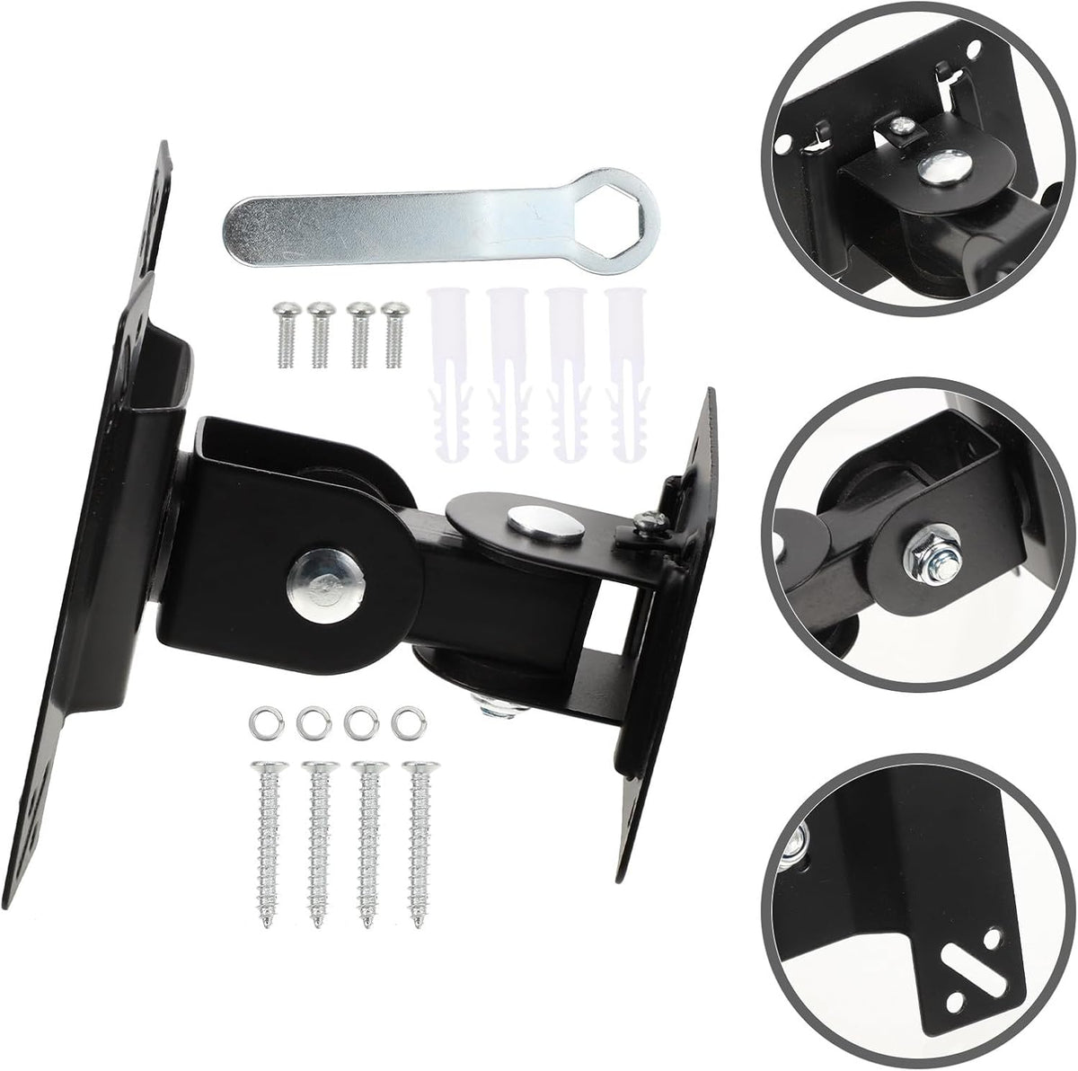 Homoyoyo 360 14-27 Inch Wall Mount Tv Stand Monitor Mount Rotation Metal Pivot Bracket for LCD Screens Suitable