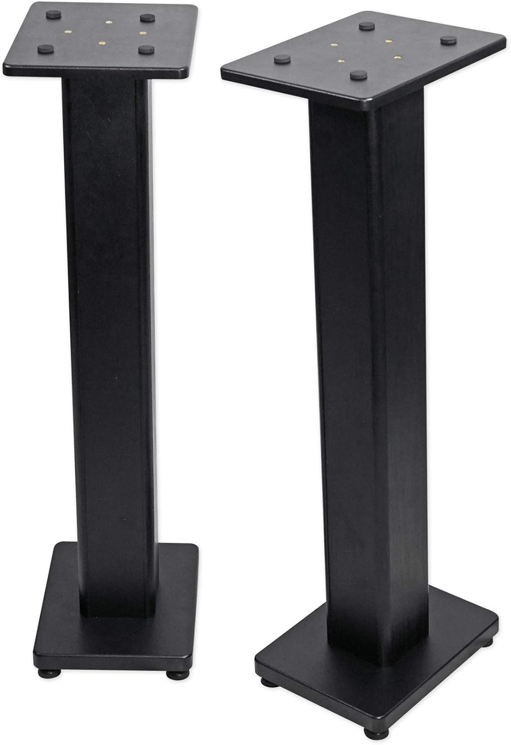 Rockville Pair RHTSB 36 Inch Bookshelf Speaker Stands, High-Performance Wood, Cable Management, Dual Platform Sizes, for Home Theater and Studio Monitors