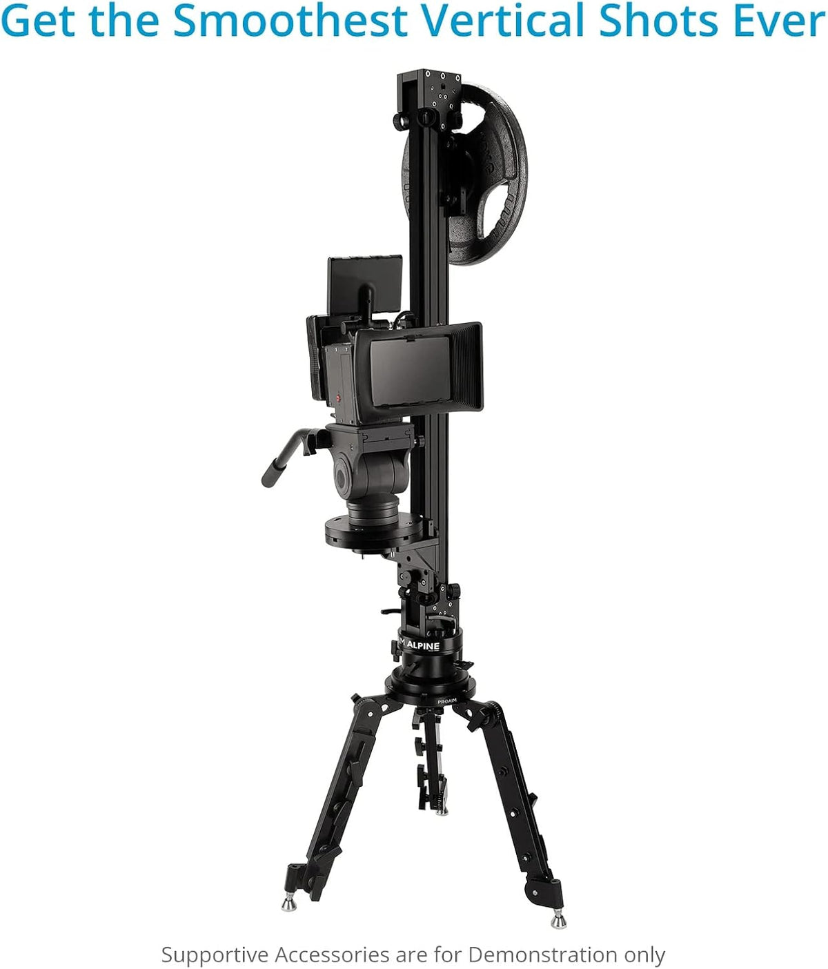 Proaim Alpine Vertical Tower Mitchell Camera Slider w Euro Base + Bag Packing (SL-ALPN-01)