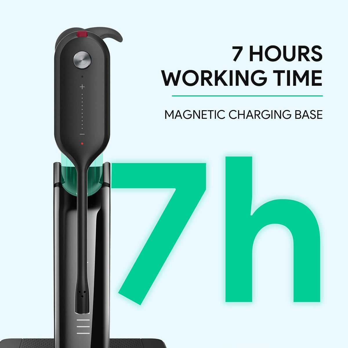 Yealink DECT Wireless Headset WH63,Mono Single Ear Office Headset with Noise Canceling Mic,Work for Computer, Desk Phones,Work with Zoom,RingCentral,Avaya, Teams Certified