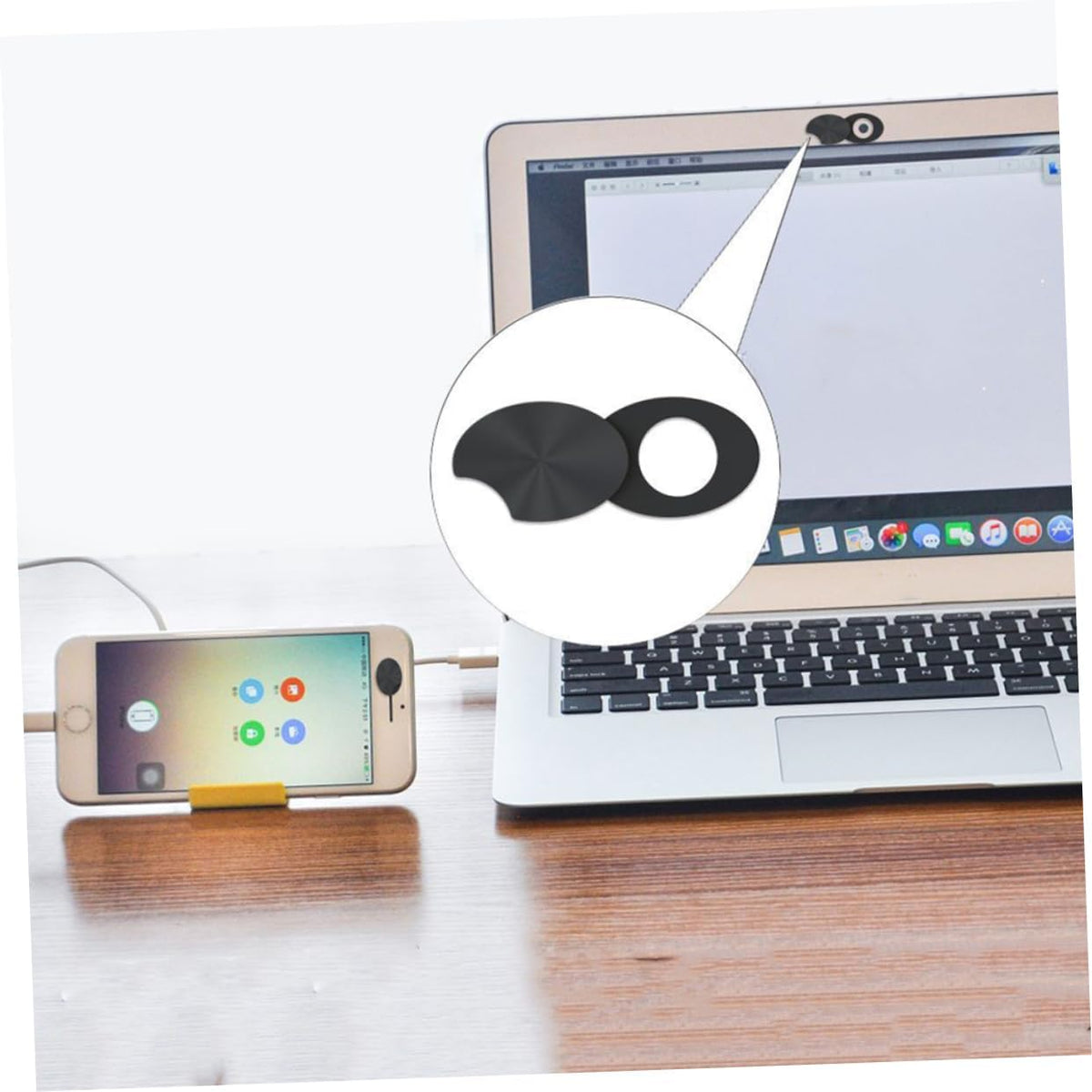 2 Pack Webcam Privacy Cover Stickers - for Laptops and Phones