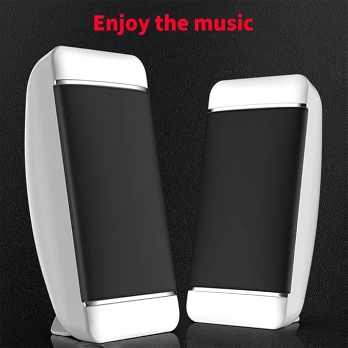 Computer Speakers Mini Speaker with USB Powered 3.5 mm AUX-in Portable Speaker for Computer Laptop (Color : Black)