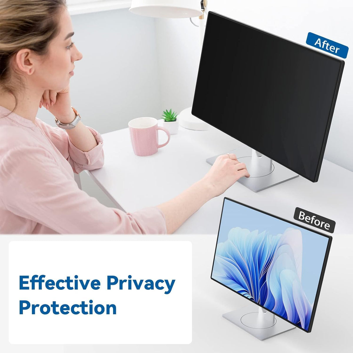IPROKKO [2-Pack] 29 Inch Computer Privacy Screen Filter for 21:9 Widescreen Monitor, Removable 29in Anti Blue Light Glare Privacy Shield, Anti Spy Security Protector for Hp Dell Asus Acer Samsung
