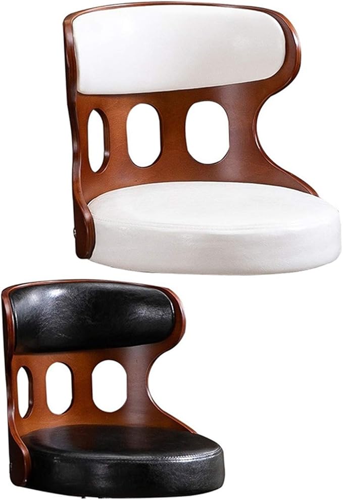 Mlaea Comfy Swivel Task Chair TV Station Lounge Laboratory Chair with Back Support Gaming Club Bar Chair Adjustable Height 40 * 44-54CM(Color:#4)