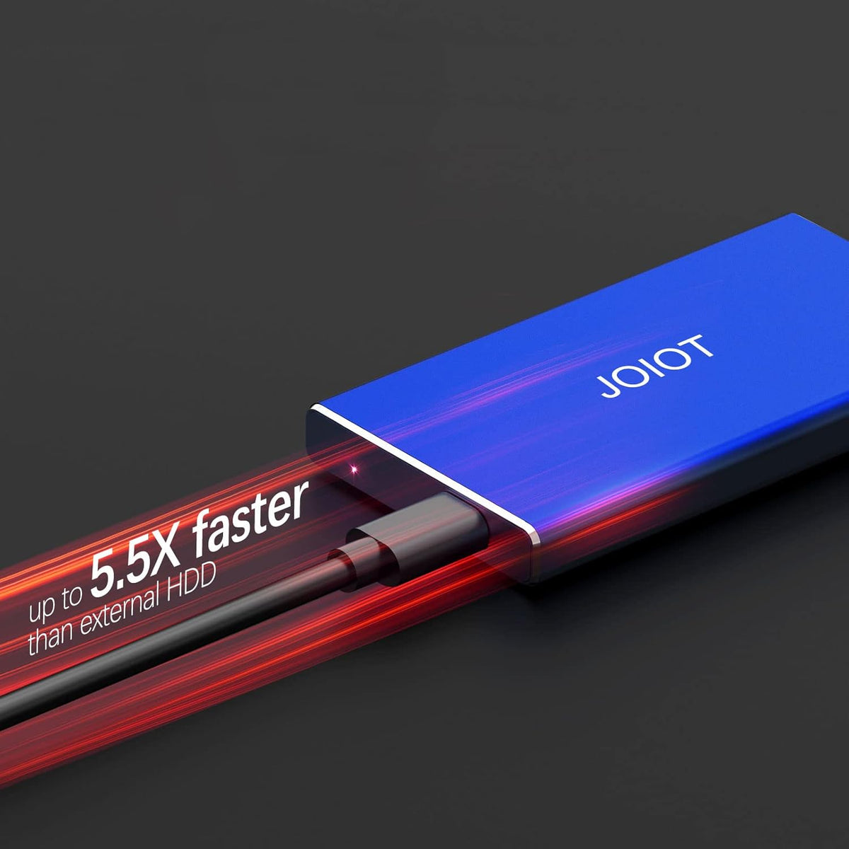 Mini Portable SSD 500GB External Solid State Drive - Up to 540MB/s, USB 3.1 Gen 2 Ultra-Slim External SSD, Blue