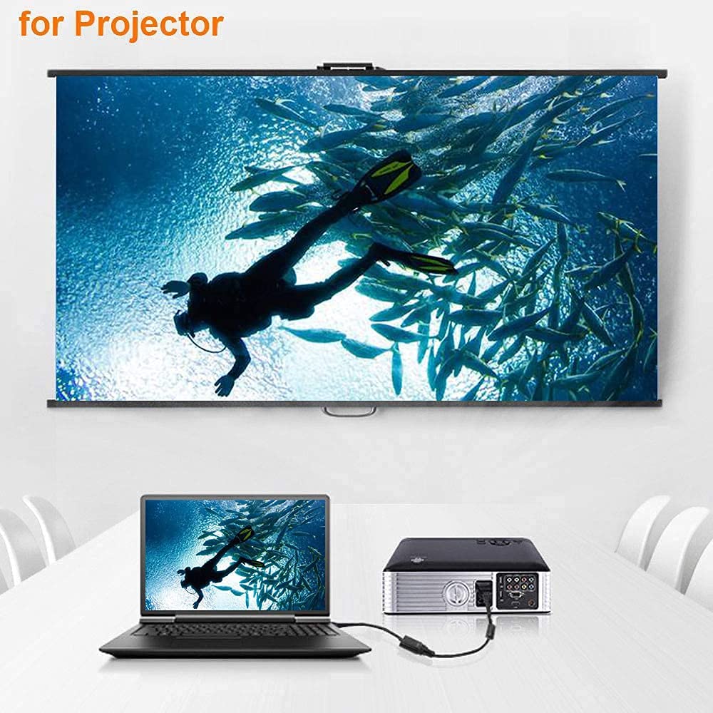 TSUPY DisplayPort to VGA, 1080P DP to VGA Adapter Gold-Plated Display Port to VGA Converter Male to Female Cable to Connect Your Computer to a Large Screen, Projector