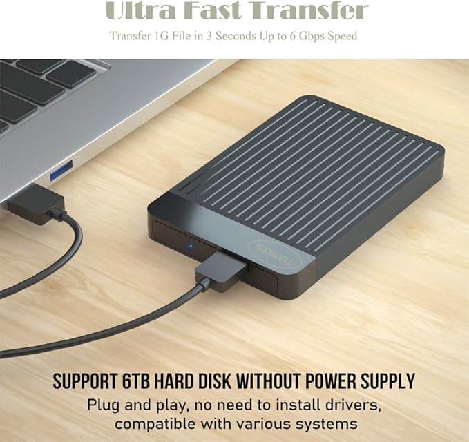 320GB Ultra Slim Portable External Hard Drive 2.5'' USB 3.0 HDD Storage for Mac PC Laptop PS4 Xbox one