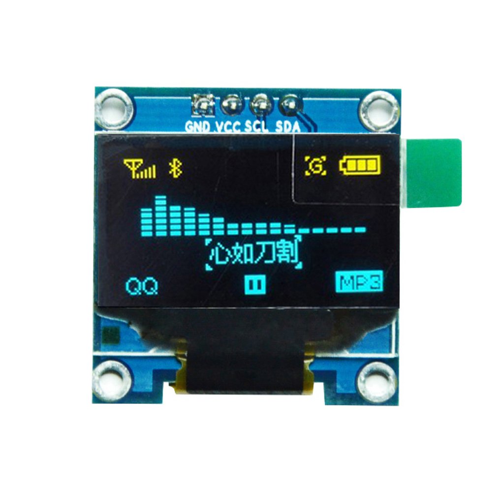 HiLetgo 0.96" SSD1306 I2C 128X64 4 IIC SPI Serial OLED LCD Display Pin Font Color Yellow Blue