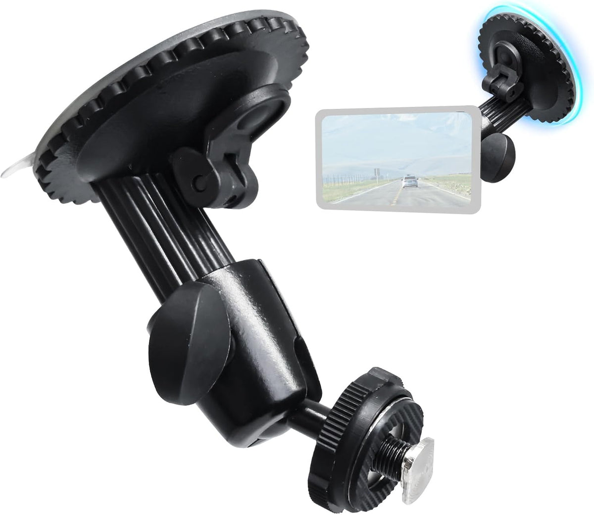 INSEETECH 5kg 360 Windshield Suction Mount for Backup Camera Monitor - Heavy-Duty Load Capacity, Metal Construction