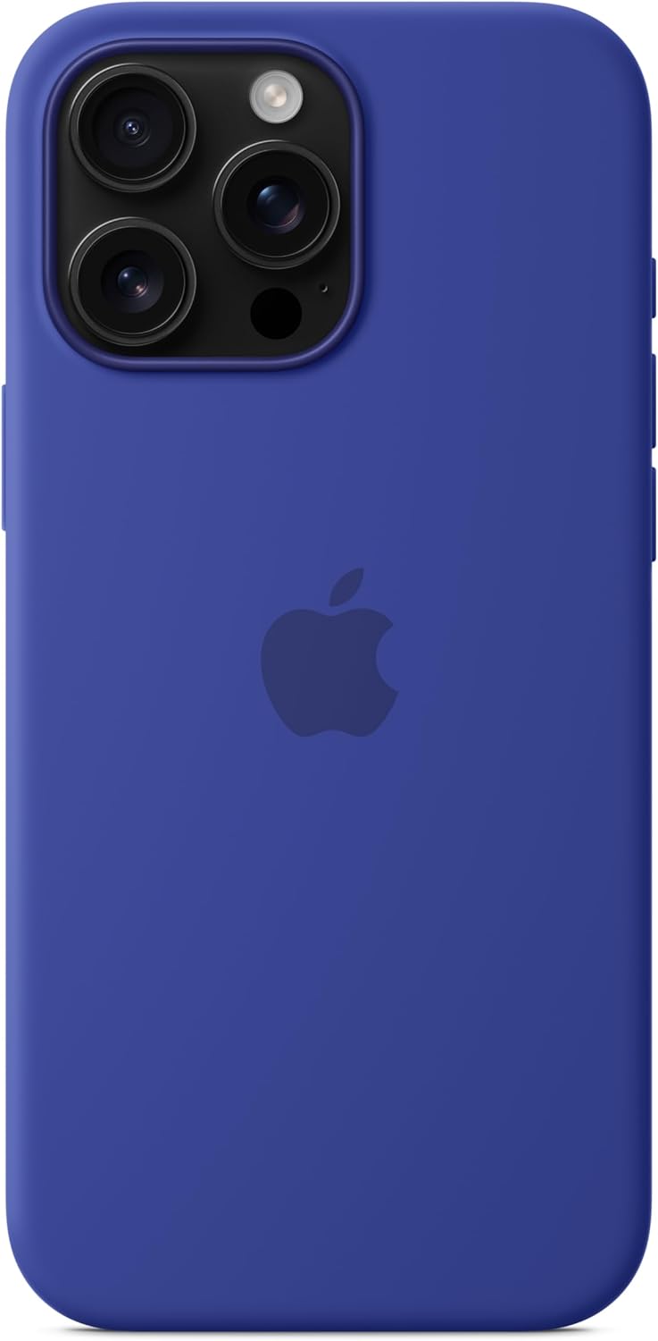Apple iPhone 16 Pro Max Silicone Case with MagSafe and Camera Control: Lightweight Phone Case, Wireless Charging Compatible, Smooth Matte Finish; Ultramarine