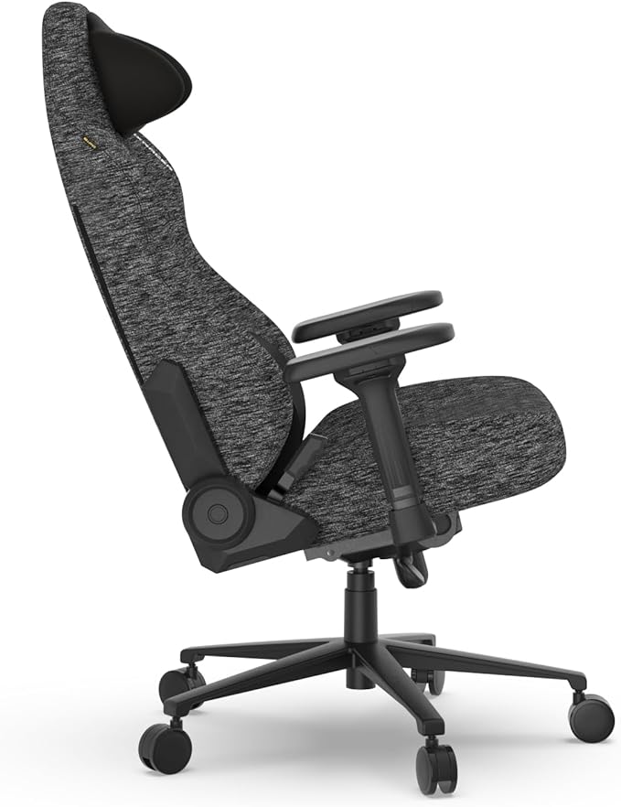 DXRacer Craft L Video Gaming Chair for Adults Ergonomic Office Reclining Computer Chair with Magnetic Head Pillow and Lumbar Support Racing Style Height Adjustable (Woven Fabric Gray)