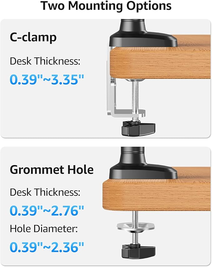 MOUNTUP Dual Monitor Mount, Heavy Duty Monitors Arm
