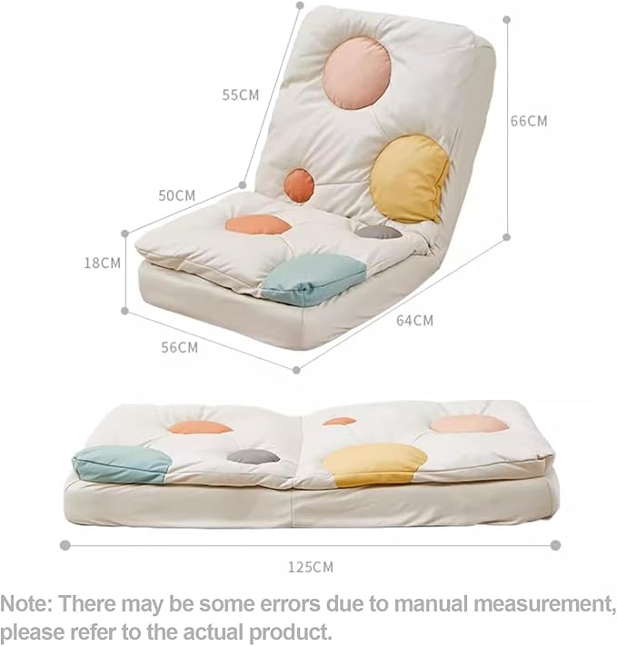 BTZHY Floor Chair Floor Chair with Back Support Portable Floor Chair Adjustable Floor Chair Lazy Sofa Floor Chair 5-Speed Adjustable Height for Balcony Reading Bedroom Study RoomPink