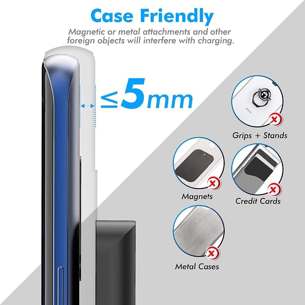 20W Fast Wireless Charger,Wireless Charging Stand Compatible with iPhone 16 Pro,15 Pro,15,14,13,12,11 Series/X/XS,Phone Charger for Galaxy S25/S24/S23/S22/Note 20,Pixel 8/7 Pro/LG G8 etc