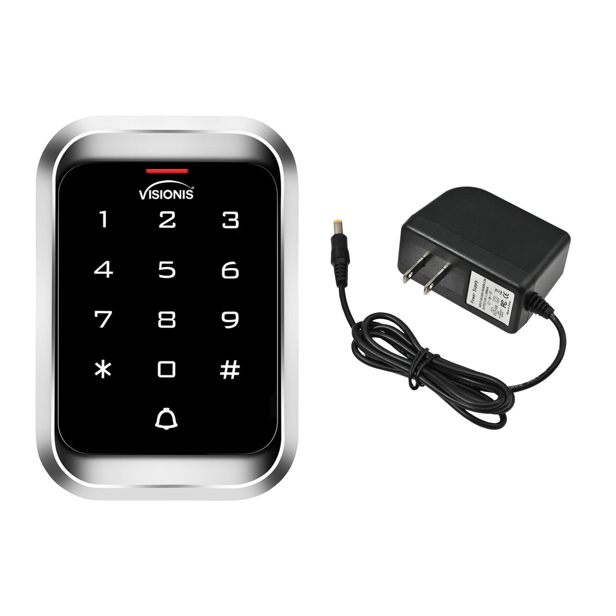 Visionis FPC-5661 VIS-3000 Access Control Indoor + Outdoor Rated IP68 Keypad + Reader Standalone, Wiegand 26, No Software, EM Cards, 1000 Users Kit +