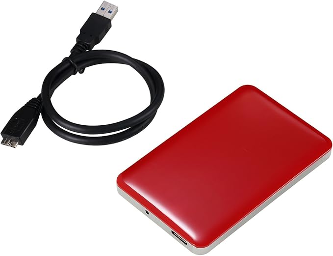 U3 2.5 inch USB 3.0 FAT32 Portable External Hard Drive - Red (120GB)