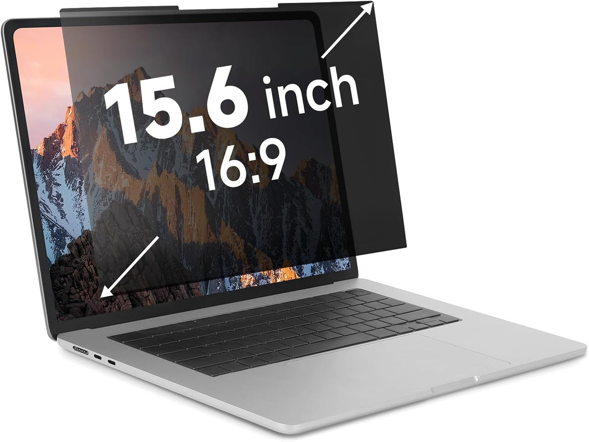 Nano-Suction Laptop Privacy Screen 15.6 Inch 16:9, Removale Screen Privacy Shield for Laptop, Anti Glare, Anti Bule Light, Screen Protector for Lenovo HP Dell Acer Asus Thinkpad