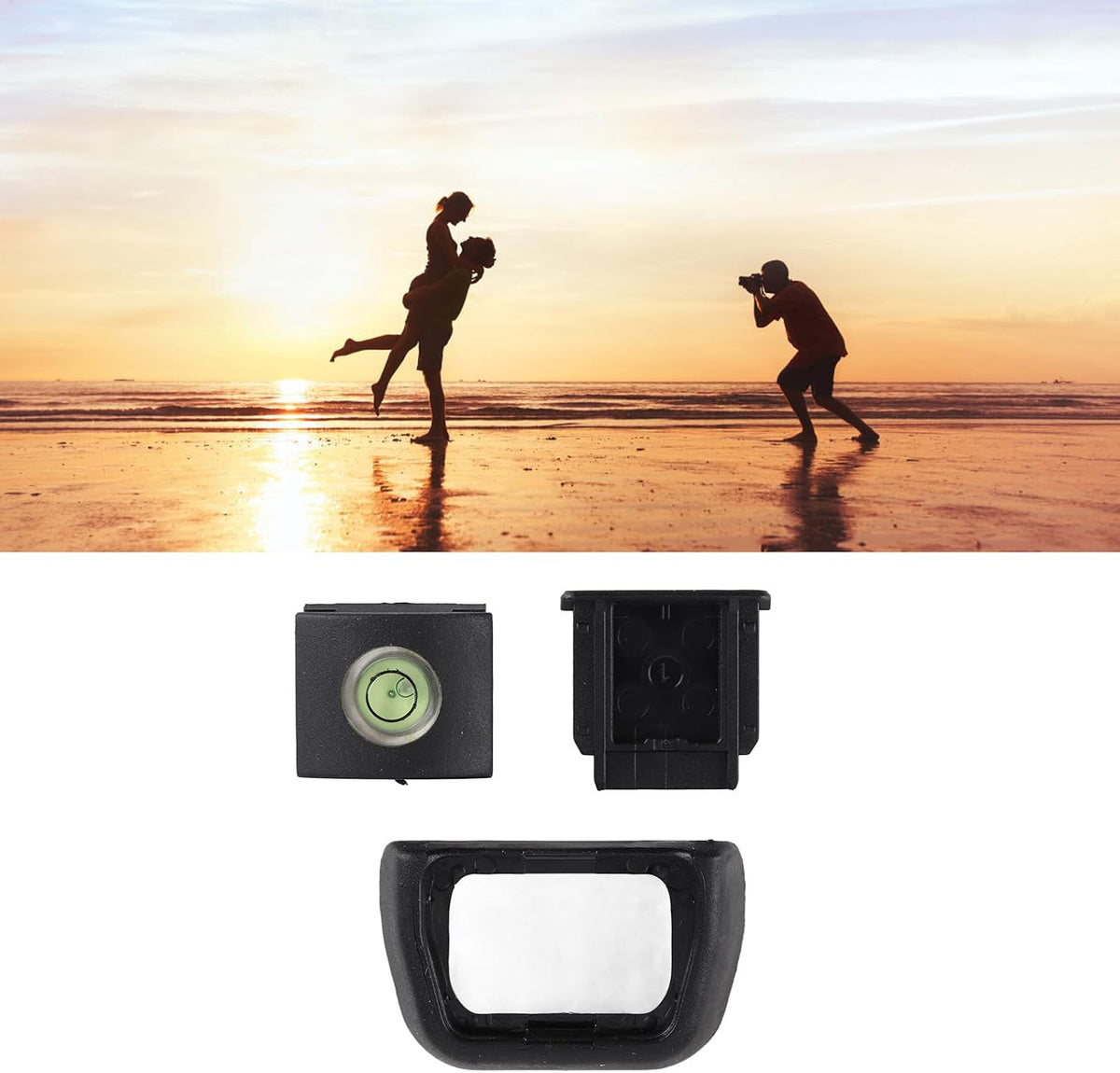A6000 A6100 A6300 A5000 Bewinner Camera Eyepiece Cover Viewfinder Eyecup with Level Tool & Cold Shoe Cover