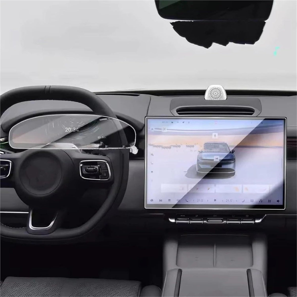 Generic 7X 2025 Transparent Screen Protector For ZEEKR Car Infotainment Radio GPS Navigation Instrument Tempered Glass