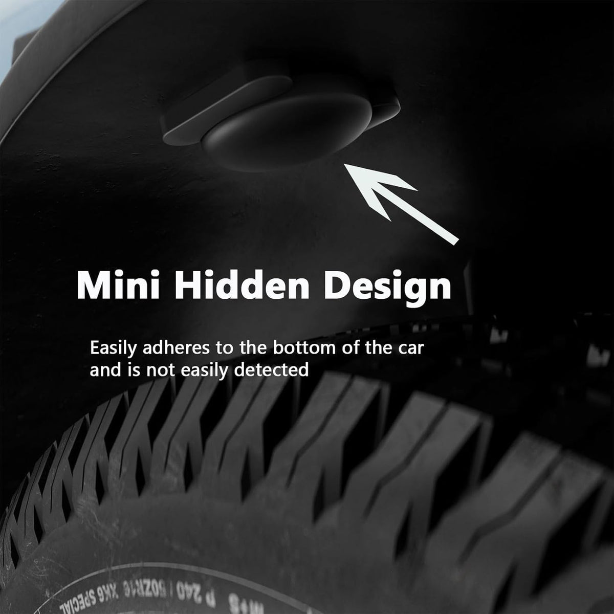 HONGTOP H 1PCS GPS Tracker for Vehicles, Real Time Tracker Device for Vehicles, Work with Find My (iOS Only), MINI