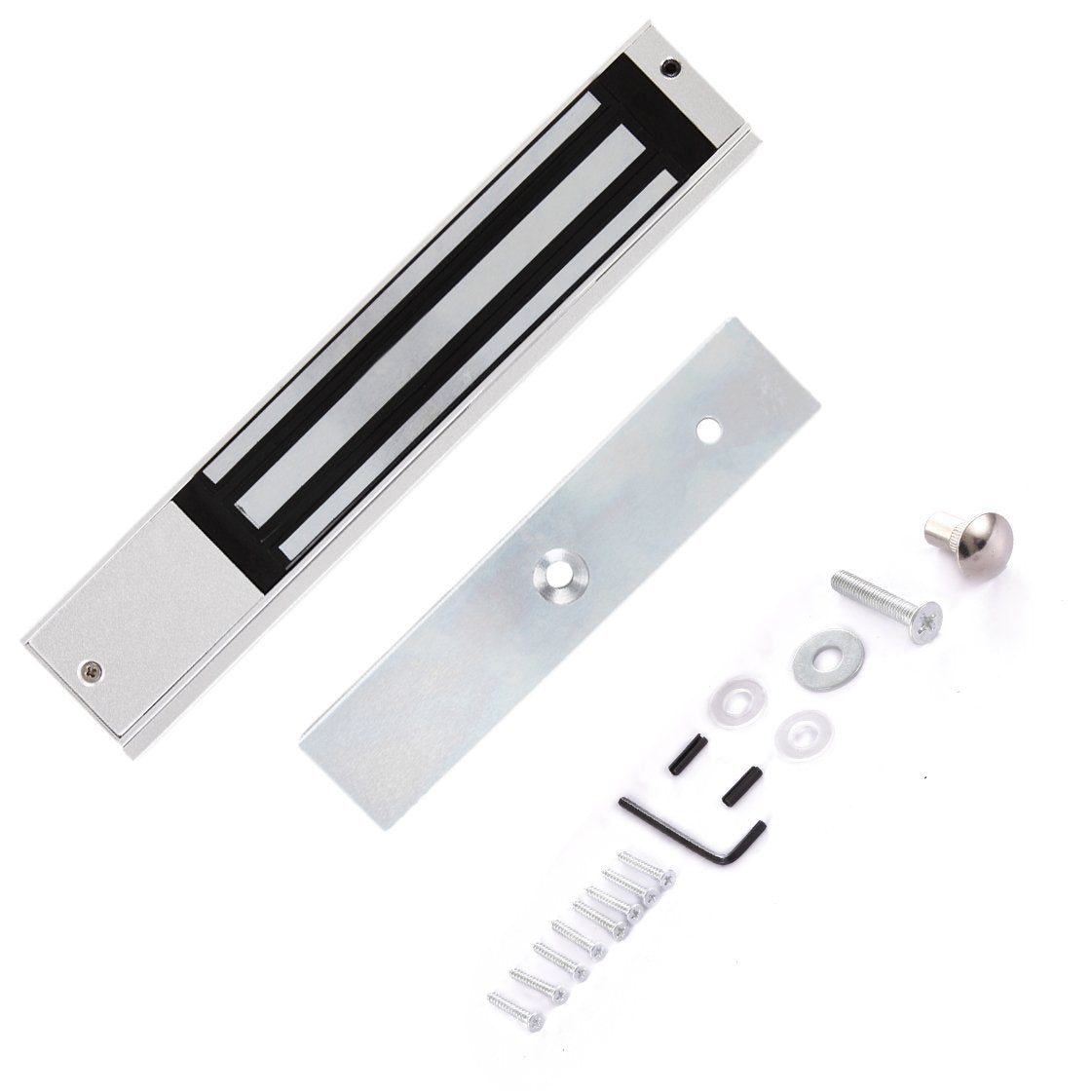 UHPPOTE 600Lb Holding Force Electric Magnetic Lock Including ZL Mount Bracket for Inswinging Door
