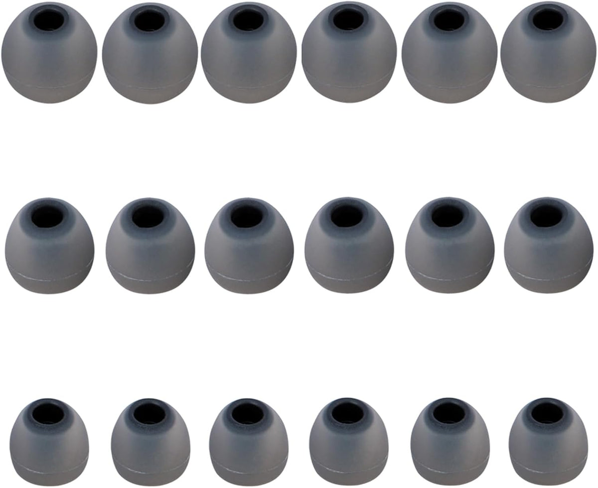 Silicone Replacement Earbud Tips Earbud Covers Fit for in-Ear Headphones (Inner Hole 3.8mm -5.1mm) Earbud Replacement Tips Ear Tips 9 Pairs
