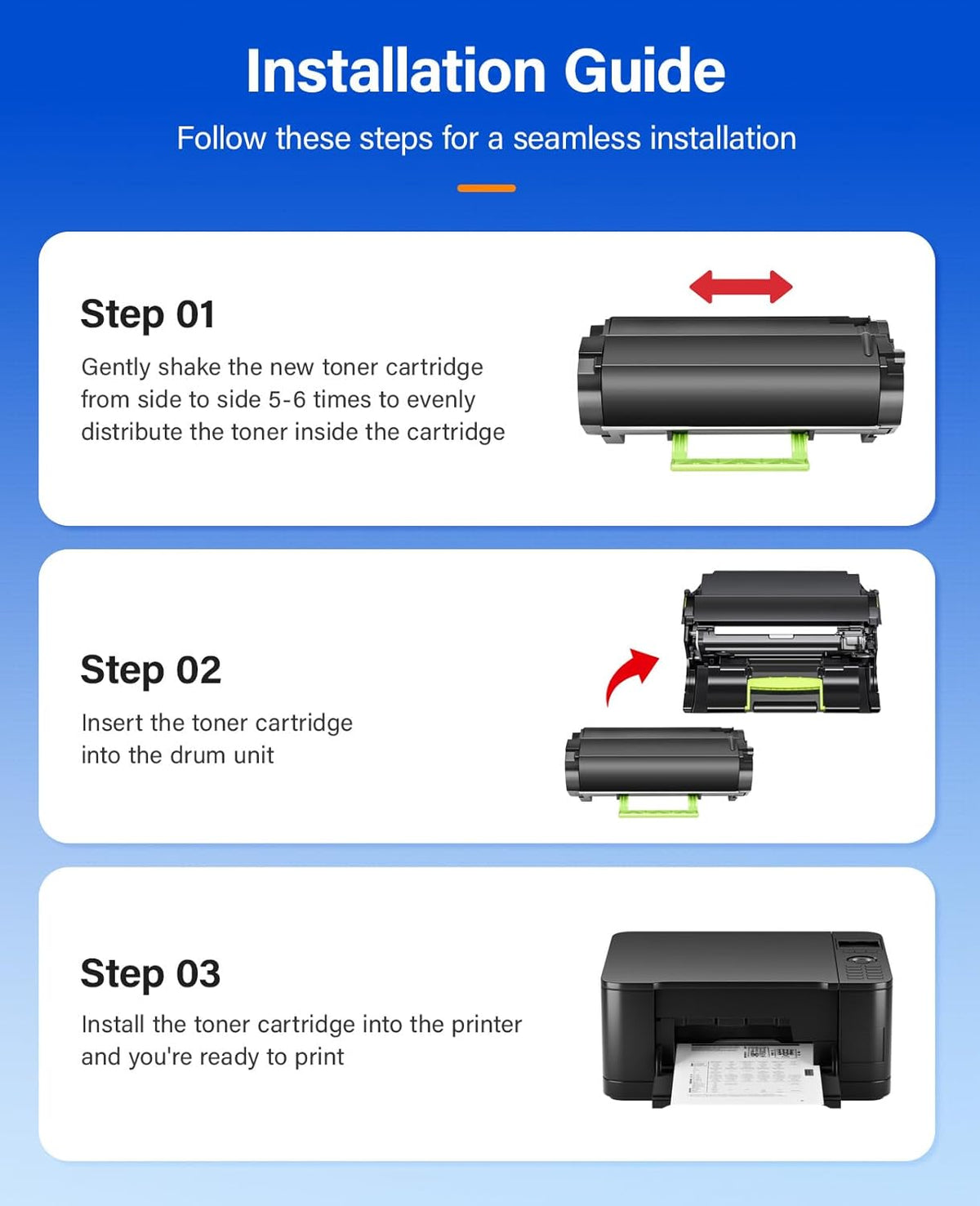 B2360 M11XH Toner Cartridge with chip Black 2-Pack High-Yield Replacement for Dell 331-9805 Toner Compatible with Dell B2360 B2360d B2360dn B3460dn B3465dn B3465dnf Laser Printer Ink All-in-One Copier