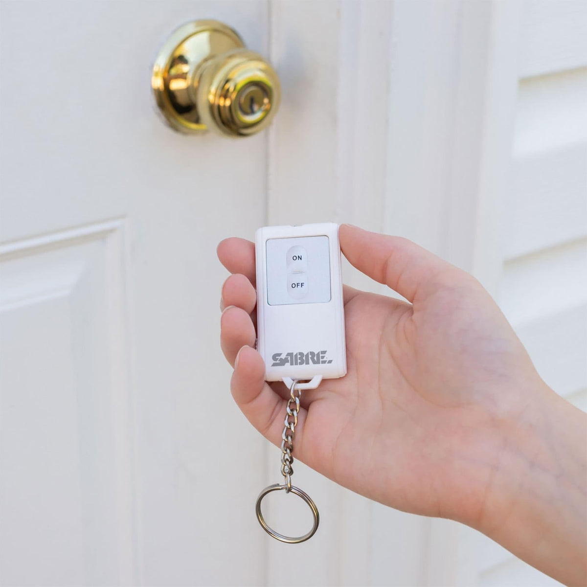 Sabre Home Security System with Remote, 125dB Alarm, Audible Up to 850 Feet (259 Meters), Wireless, Comes with 1 Motion Sensor Alarm, 2 Door or Window