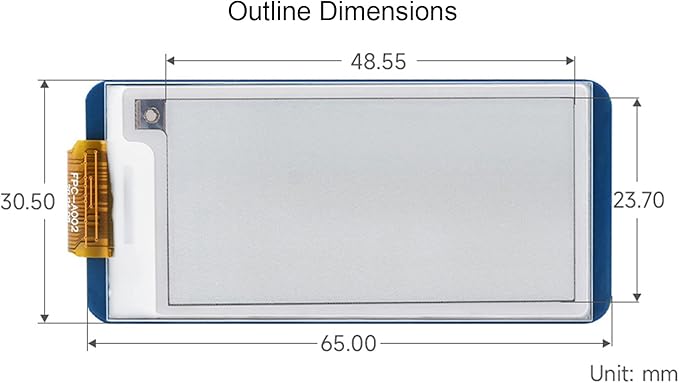 waveshare for Raspberry Pi 4B 3B+3B 2B/Zero W Zero WH/Zero 2 W 2 WH/forArduino/STM32/Jetson Nano 2.13inch E-Paper HAT 250x122 E-Ink Display Screen Red/Yellow/Black/White Four Display Colors