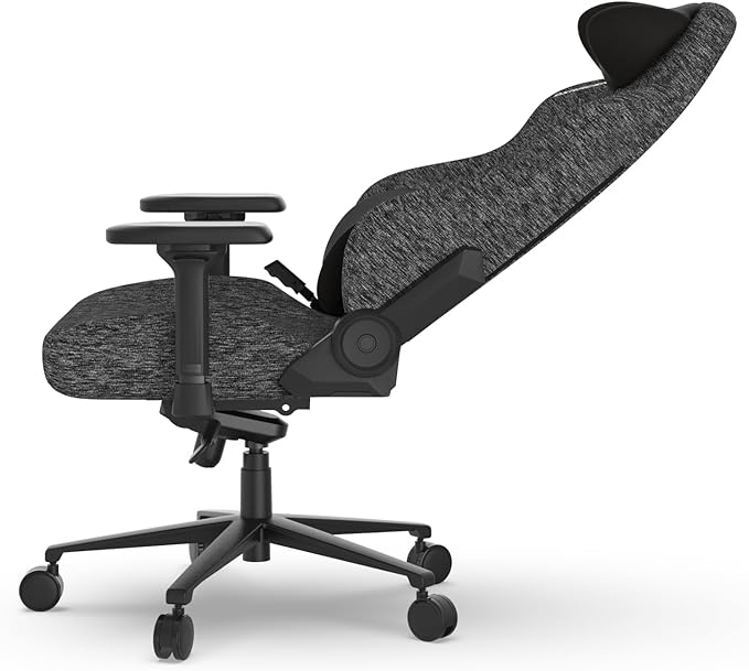 DXRacer Craft L Video Gaming Chair for Adults Ergonomic Office Reclining Computer Chair with Magnetic Head Pillow and Lumbar Support Racing Style Height Adjustable (Woven Fabric Gray)