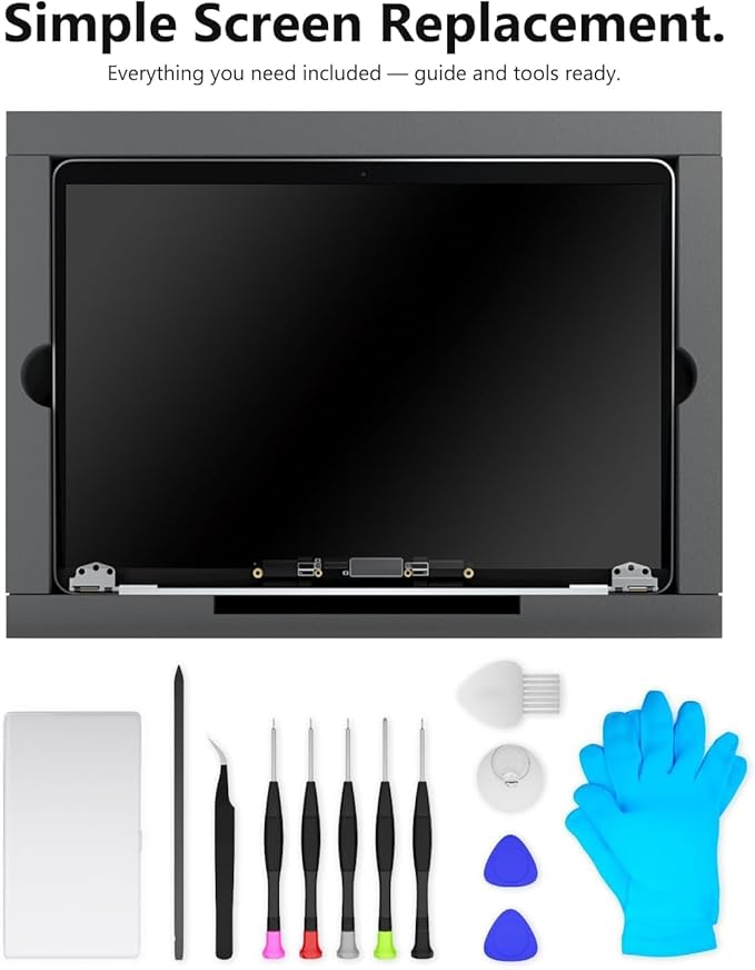 A2337 Replacement Screen 13.3 for MacBook Air 13 inch M1 2020 Year (Model: EMC 3598 MGN93 MGNA3 MGND3 MGNE3 MGN63 MGN73) Full LCD Screen Display Assembly with Fix Kit (Rose Gold)
