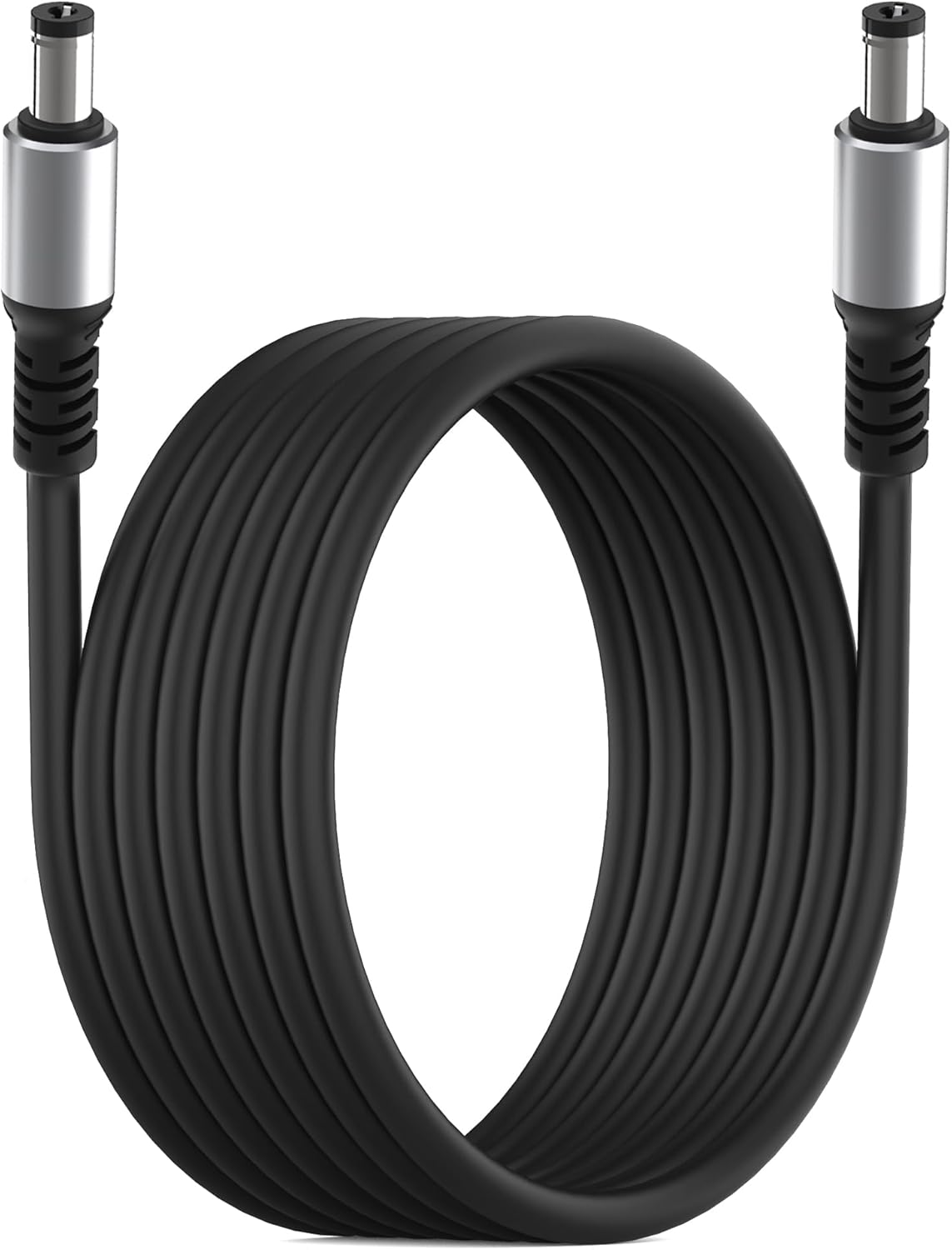 HIEbee 5.5x2.1mm DC Male to Male Aluminum Alloy Extension Cord, Power Adapter Cable, for LED Strip, Surveillance