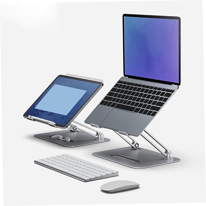 MERRYHAPY Aluminum Laptop Cooling Pad 2 Fans Strong Wind Quiet Laptop Cooler Ventilated Stand for 17.3 Inch Notebook