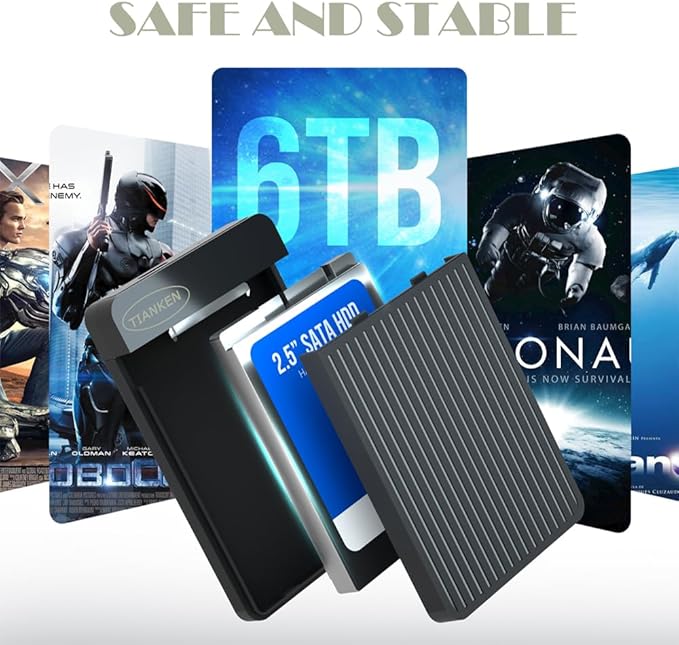 320GB Ultra Slim Portable External Hard Drive 2.5'' USB 3.0 HDD Storage for Mac PC Laptop PS4 Xbox one