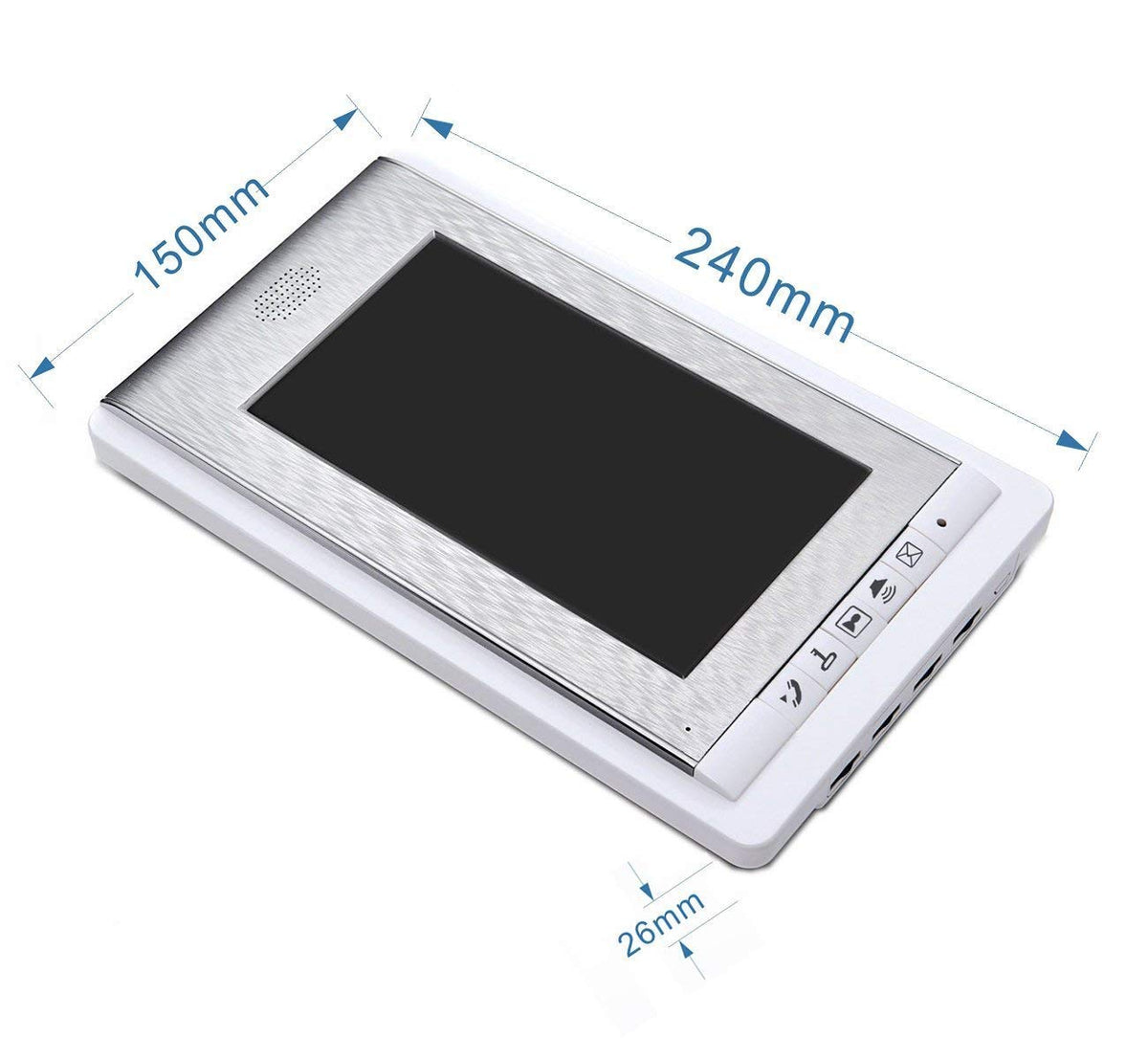 AMOCAM 12 Units Apartment Intercom Wired 7 Inch Monitor Video Intercom Doorbell Door Phone Audio Visual Intercom Entry Access System