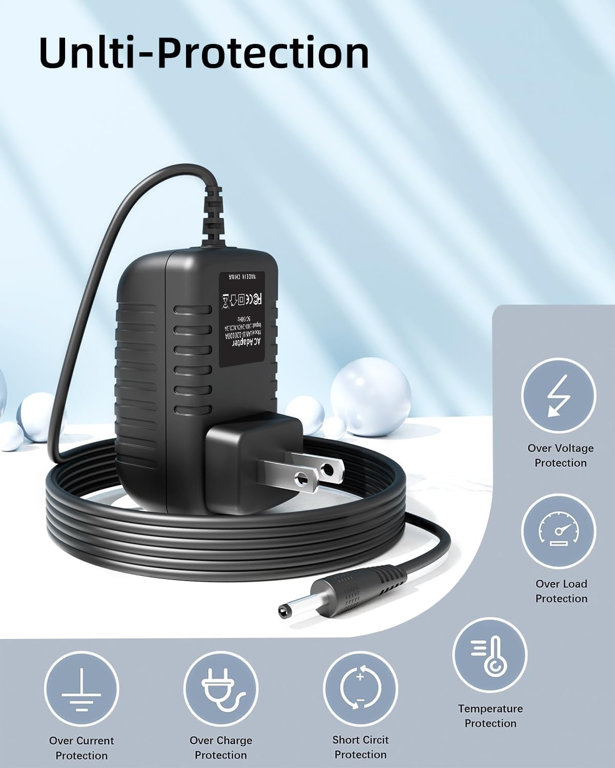 Accessory USA 12V 2A CS-1202000 AC Adapter for CS Model: Wall Home Charger Power Supply Cord