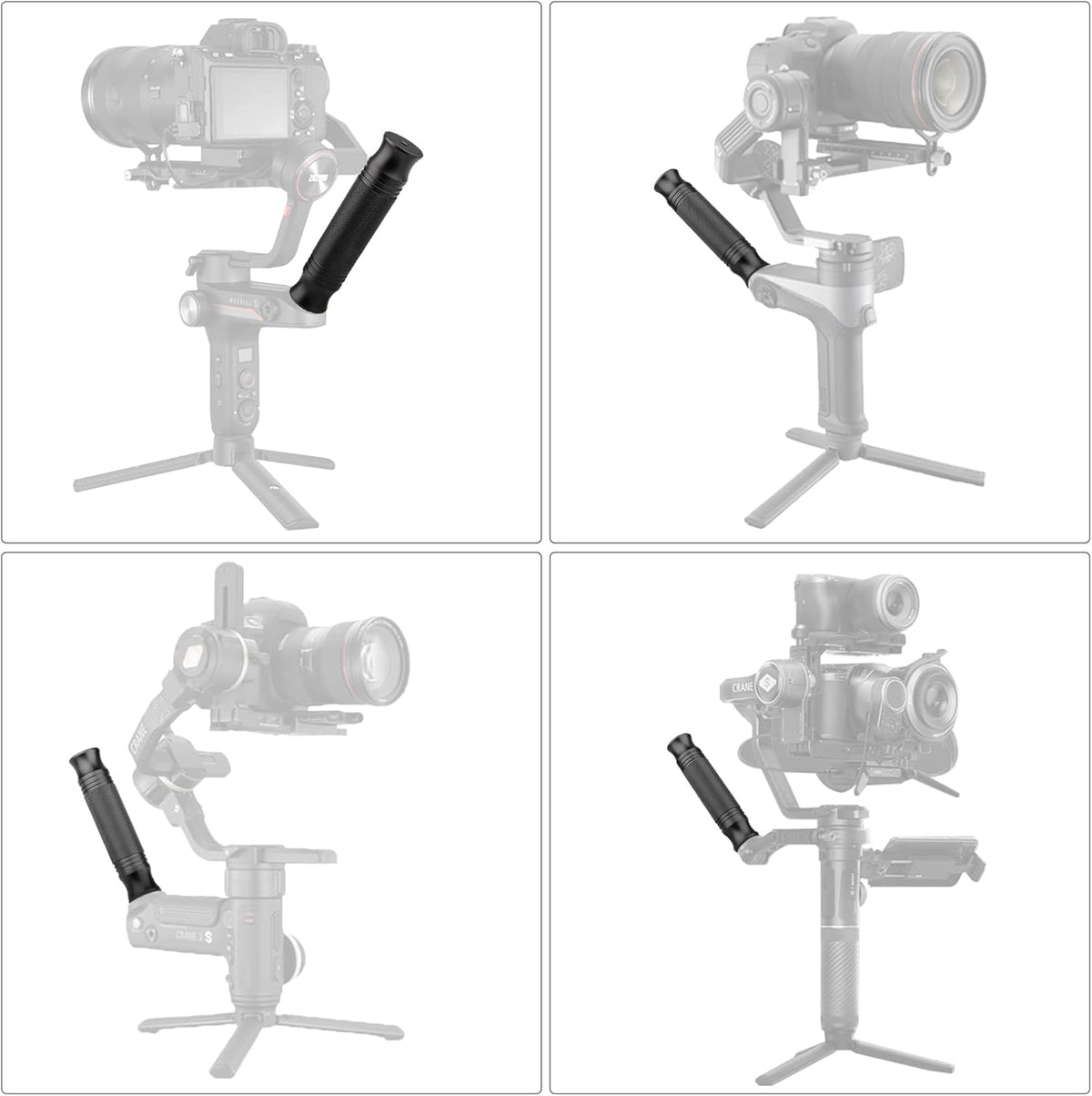 ChromLives Camera Handle Grip Support Mount Universal Handlegrip Camera Stabilizer with 1/4 inches Male Screw for Digital Video Cameras Camcorder Action LED Light Phone