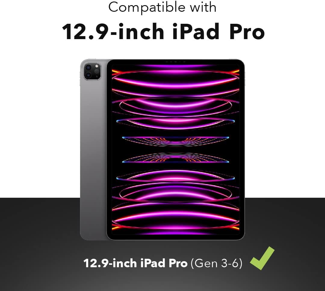 ZAGG Pro Keys Wireless Keyboard & Detachable Case for iPad Pro 12.9 - Backlit Keys, Apple Pencil Holder, 6.6ft Drop Protection