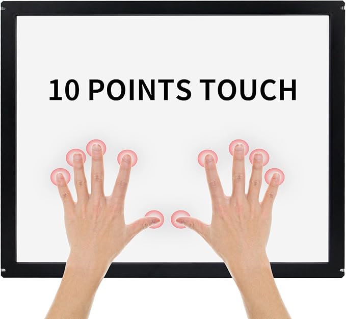 15 Inch Infrared Touch Screen Panel Multi Points IR Touch Screen with Tempered Glass for Kiosks