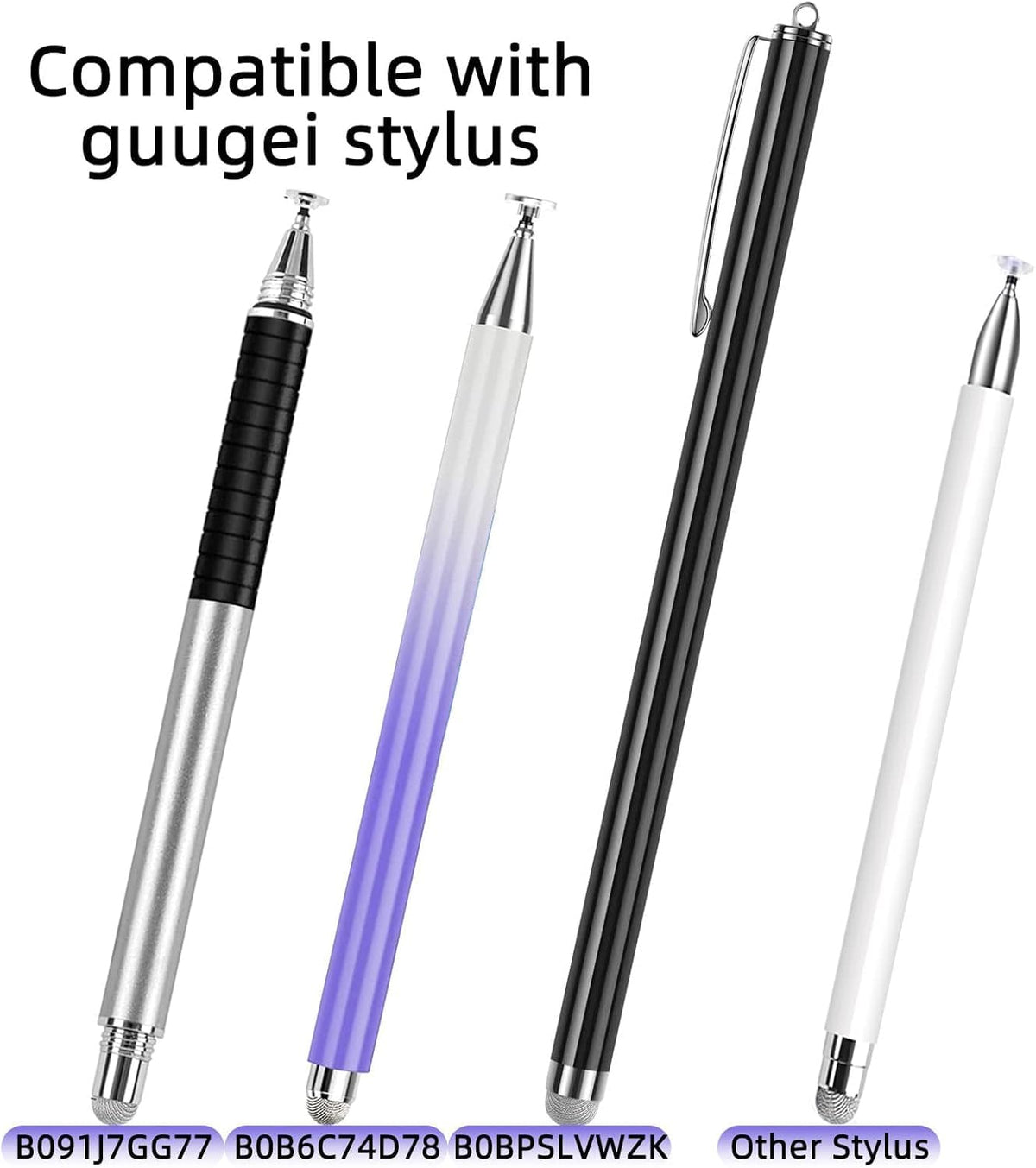 Mesh Fiber Stylus Pen Replacement Tips (20 Pcs) for Capacitive Touch Screen, High Sensitivity, Soft, No Scratch, Slow wear, Smartphone,Tablet Stylus Fibre Nibs