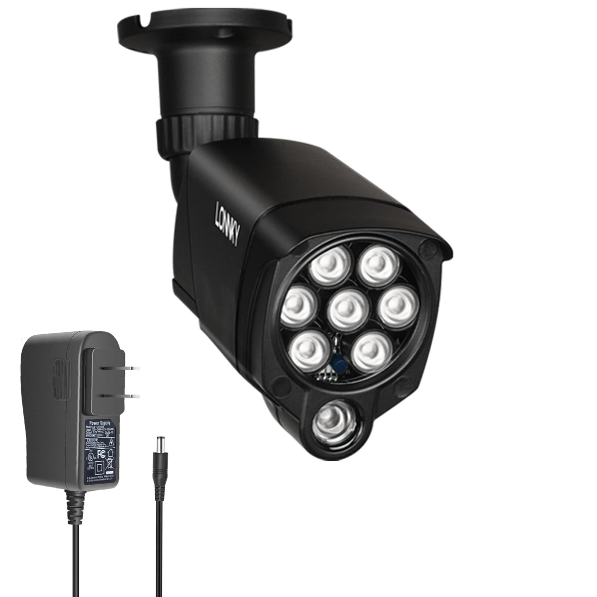 LONNKY LED IR Illuminator Wide Angle 8-LEDs 90 Degree 100Ft IR Infrared Flood Light for CCTV Security Cameras, IP Camera, Bullet Camera, Dome Camera