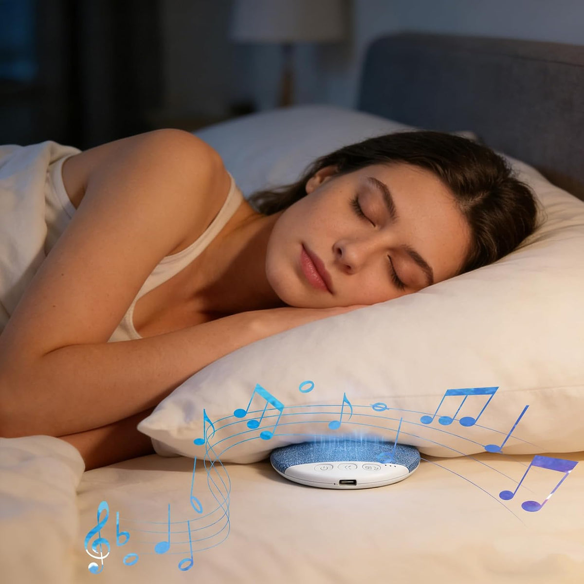 Generic Sleep Speaker, Professional Rechargeable Wireless White Noise, Sound Machine Sleeping Adults, Indoor Outdoor