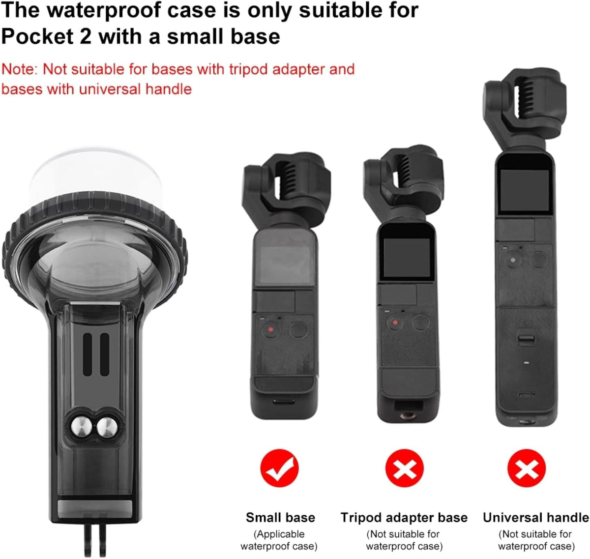 PULUZ Waterproof Housing Case for DJI Osmo Pocket 2, 60m Deep Diving Protective Housing Shell for Underwater Photography