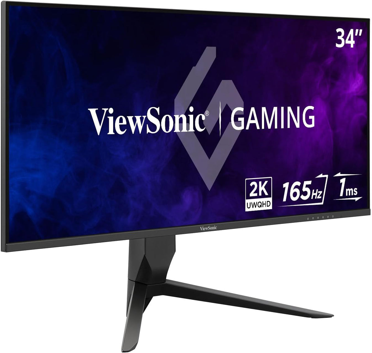 ViewSonic VX3418-2K 34 Inch 21:9 1440p 1ms 165Hz Gaming Monitor with FreeSync Premium, Eye Care, HDMI, DisplayPort and USB